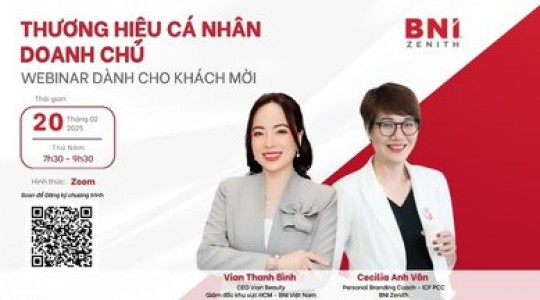 Webinar - Thương hiệu Cá nhân dành cho Doanh chủ