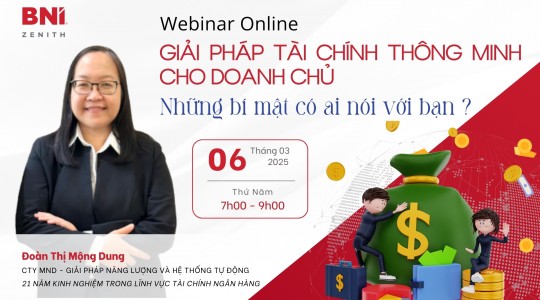 Webinar - Giải pháp tài chính thông minh cho Doanh chủ 