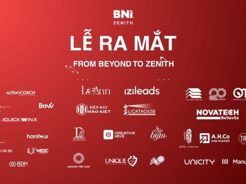 Buổi lễ ra mắt BNI Zenith Chapter ngày 26 tháng 6 năm 2025